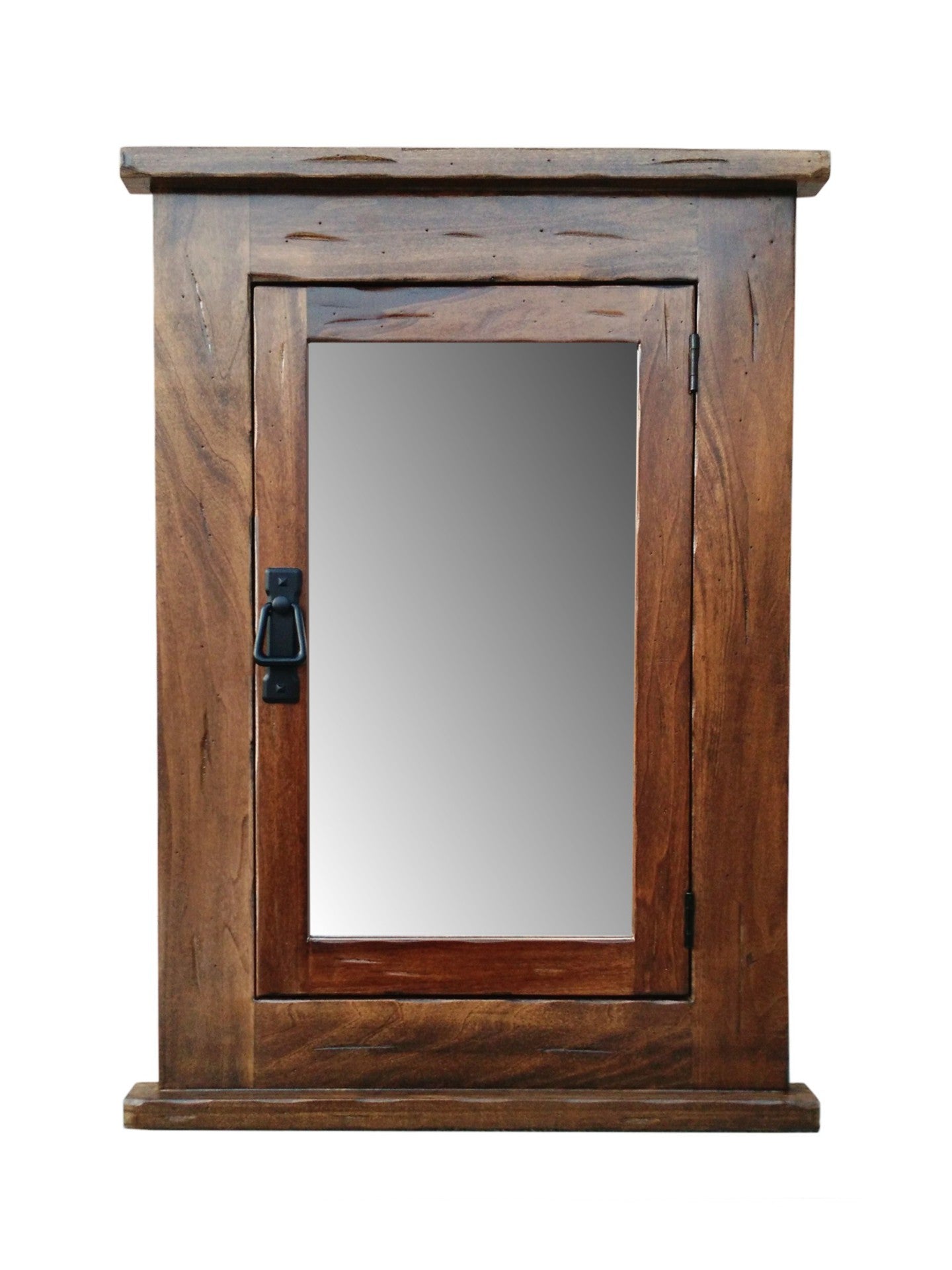 D&E Wood Primitive Recessed Mission Medicine Cabinet