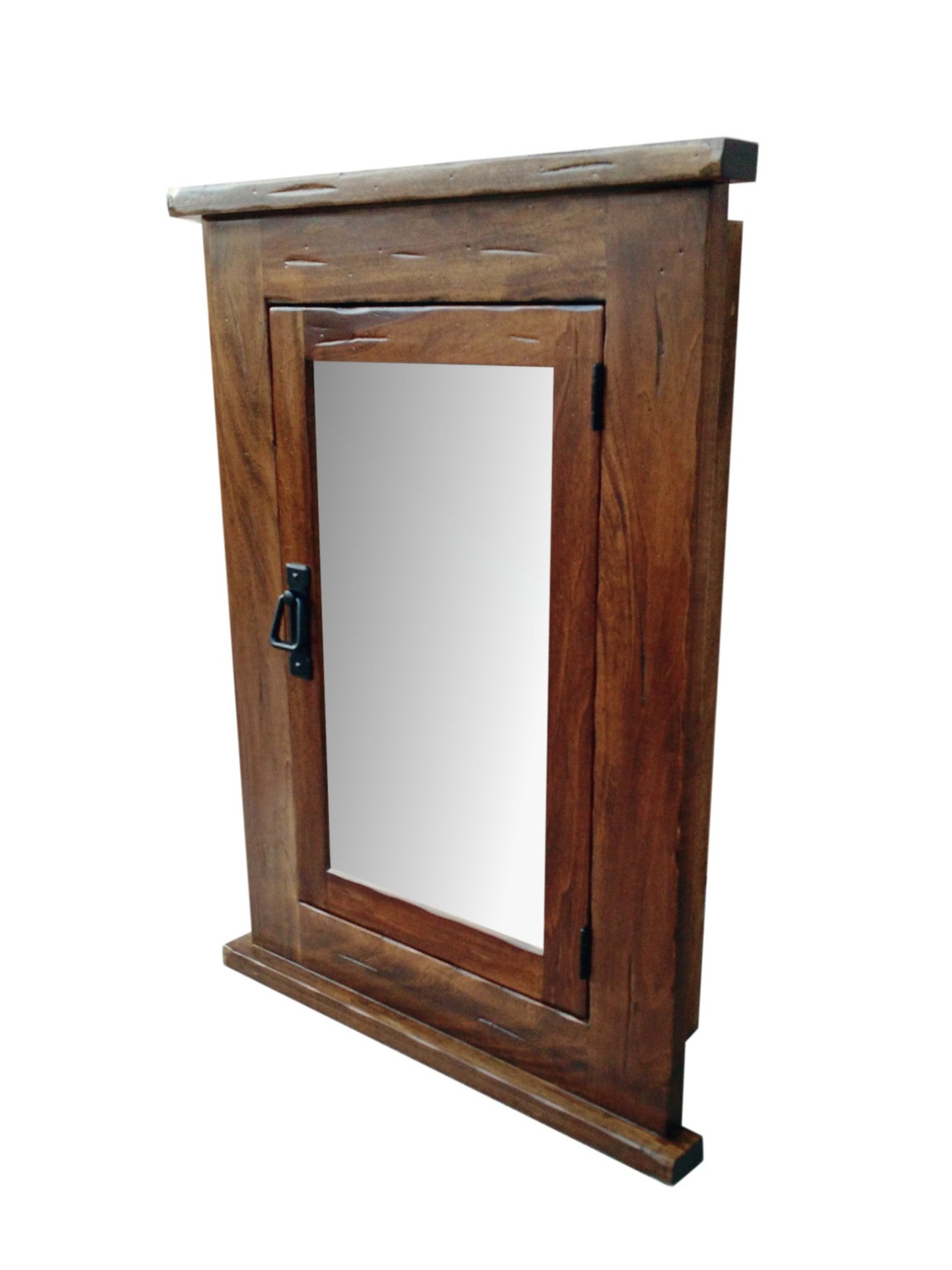 D&E Wood Primitive Recessed Mission Medicine Cabinet