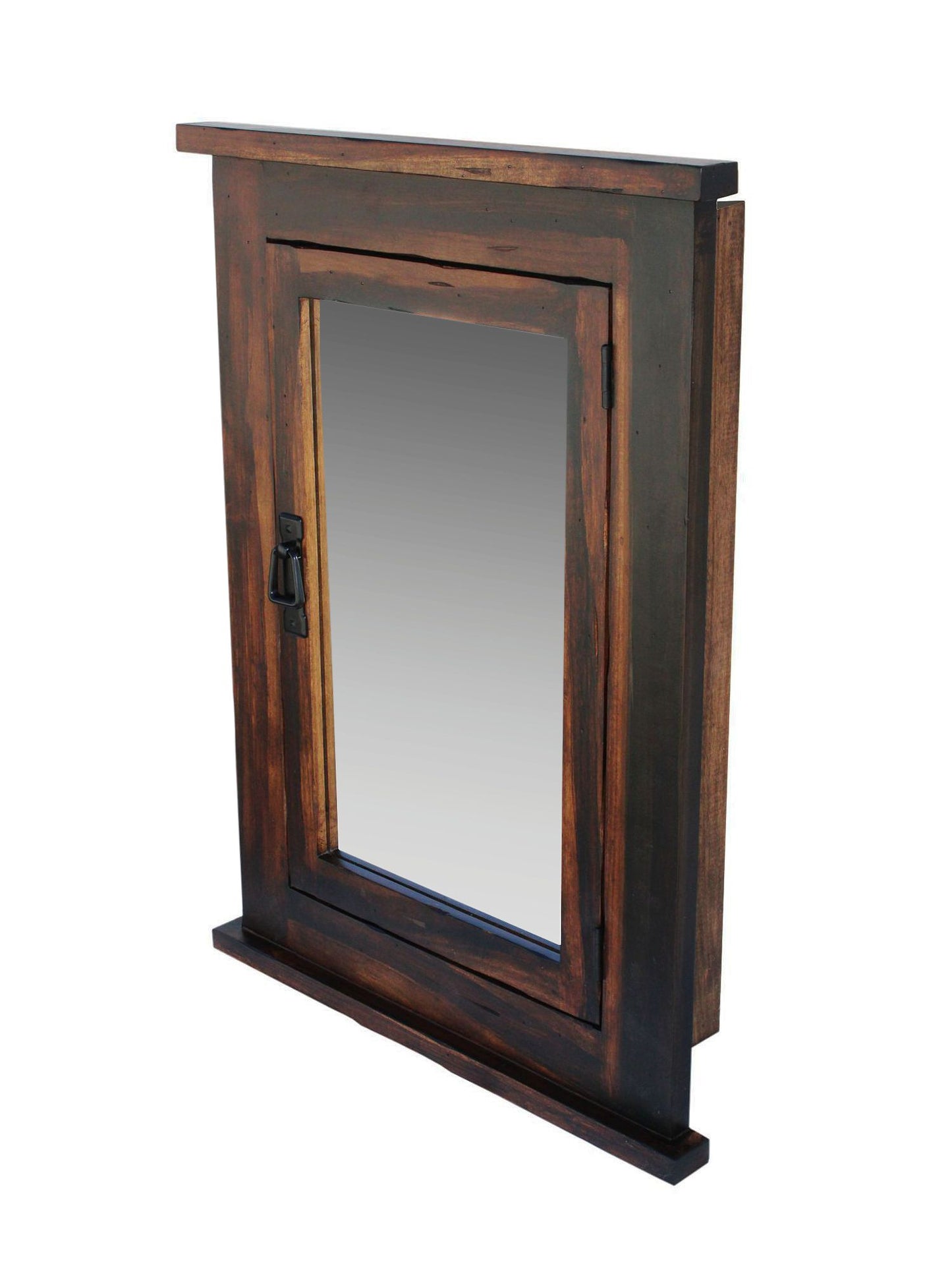 D&E Wood Primitive Recessed Mission Medicine Cabinet
