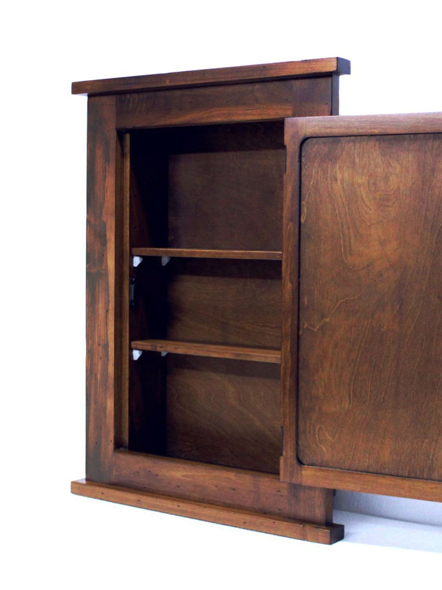 D&E Wood Primitive Recessed Mission Medicine Cabinet