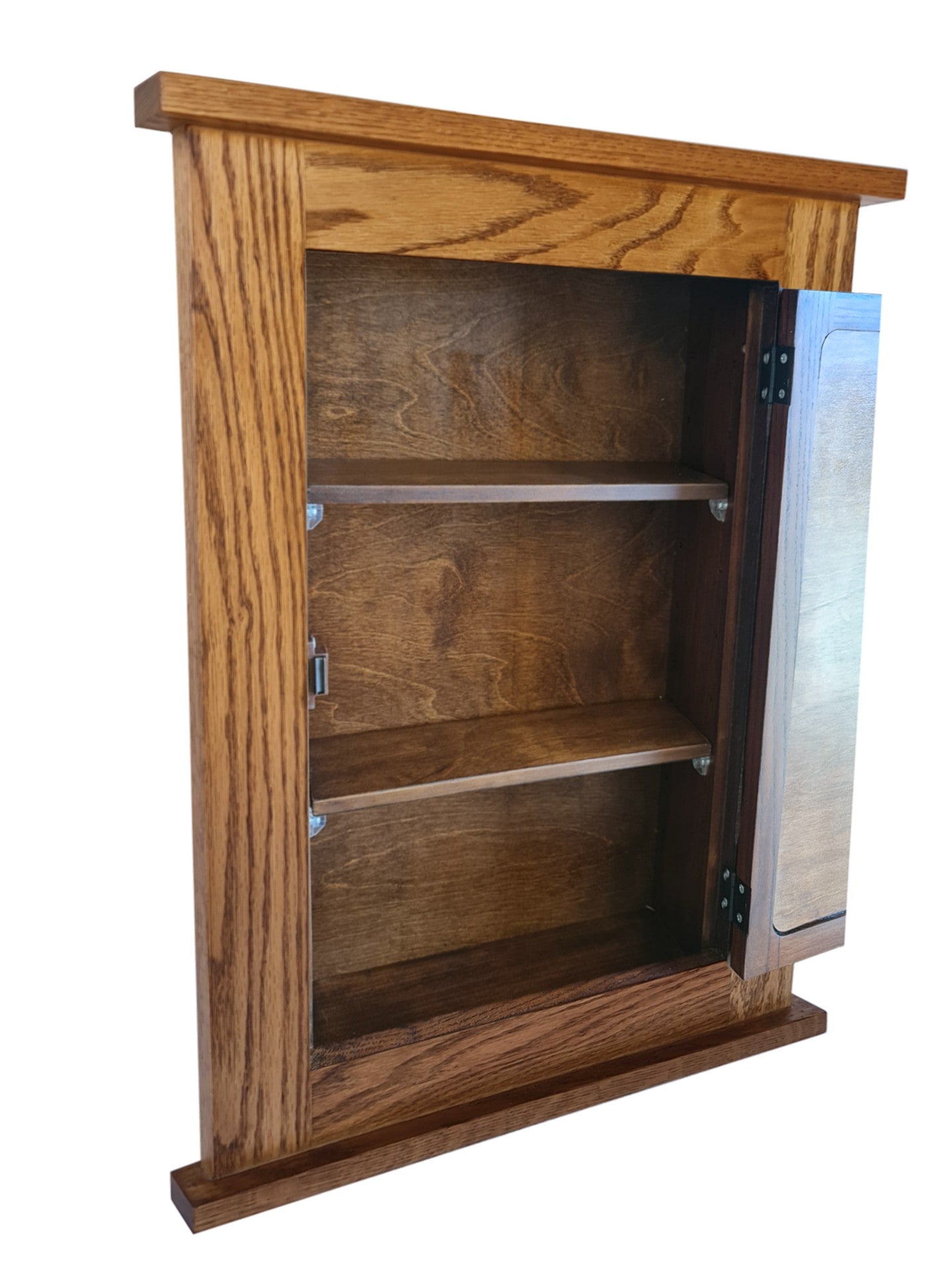 Oak Mission Recessed Medicine Cabinet