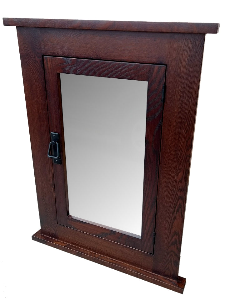 Oak Mission Recessed Medicine Cabinet